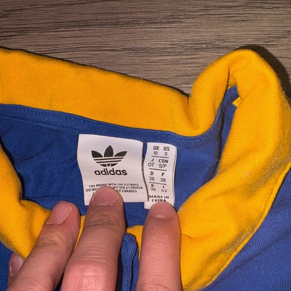 adidas Originals ADICOLOR 70S 3-STRIPES LONG SLEEVE TEE GD2301 Royal Blue - Picture 4 of 4